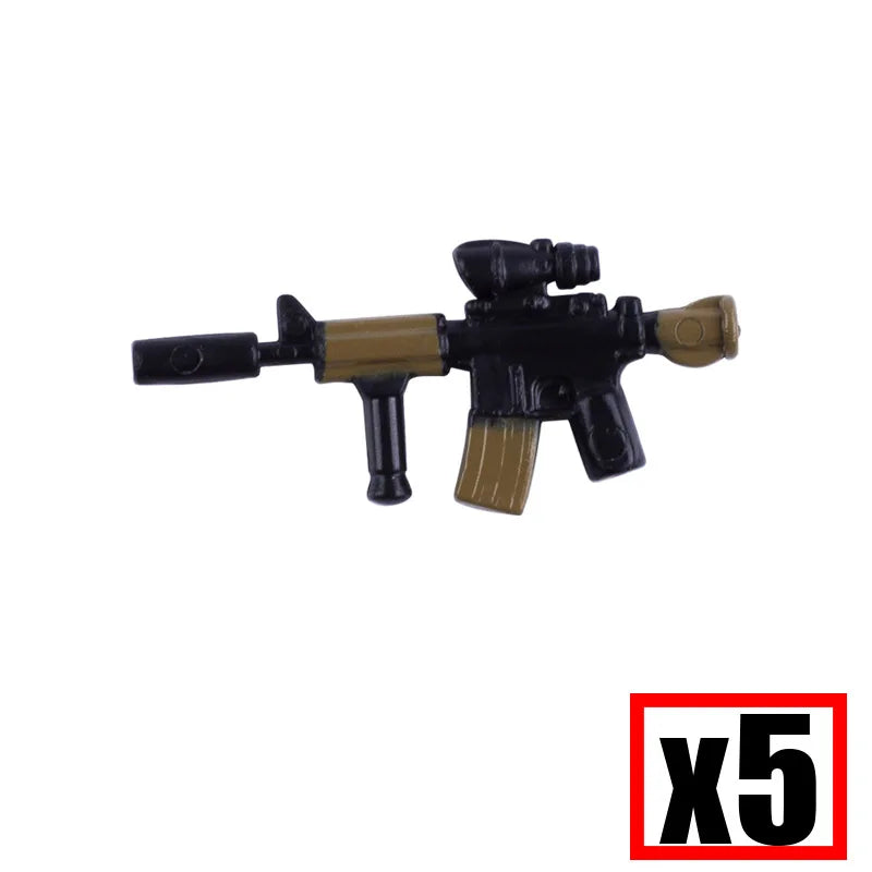 WW2 Military Soldier Accessories Weapons Building Blocks German USA Soviet Gun Mini Models 98k PPSH BAR Bricks Toys Kids Gift