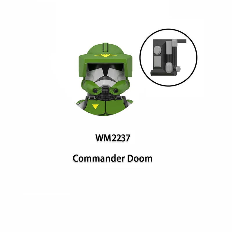 WM6126 Republic Commando Fixer Gregor Scorch Sev Voca Clone Troopers Dogma Building Blocks Bricks Toys WM6124 Hardcase Fives