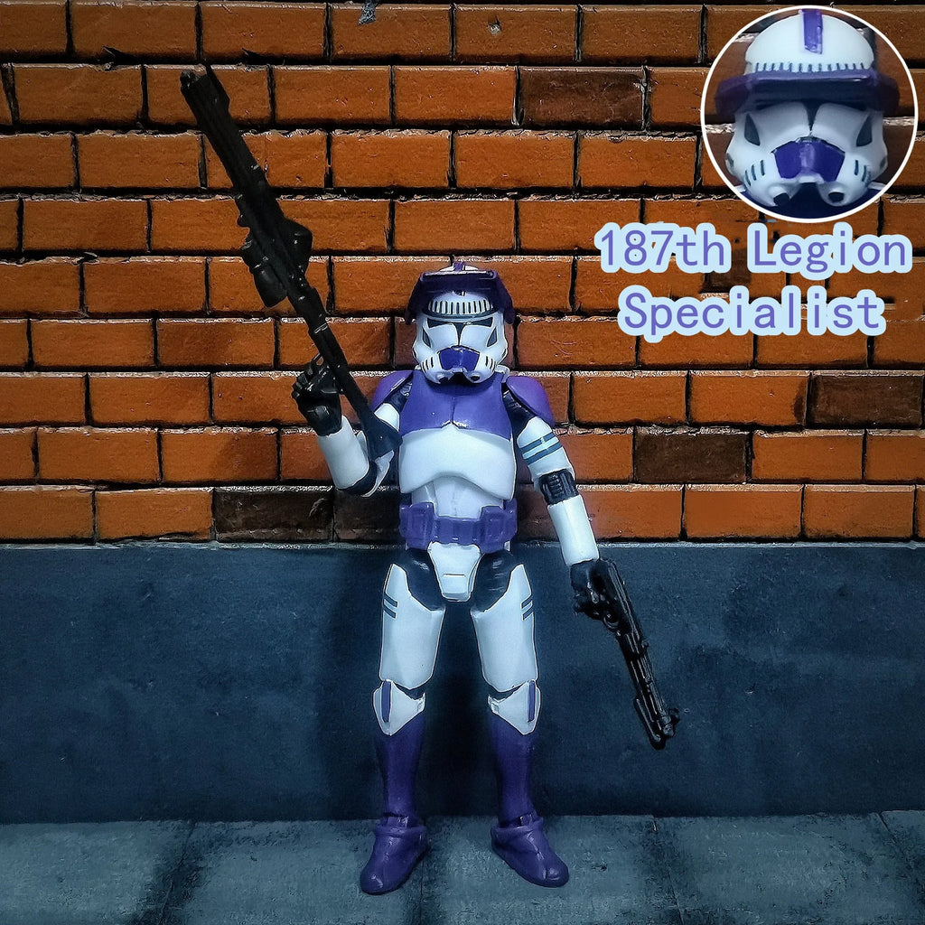 Star Wars 3.75 Inch Trooper 1/18 501st 187th Legion  Shock Action Figure REX ARF P1 P2 clone Toys Model Loose