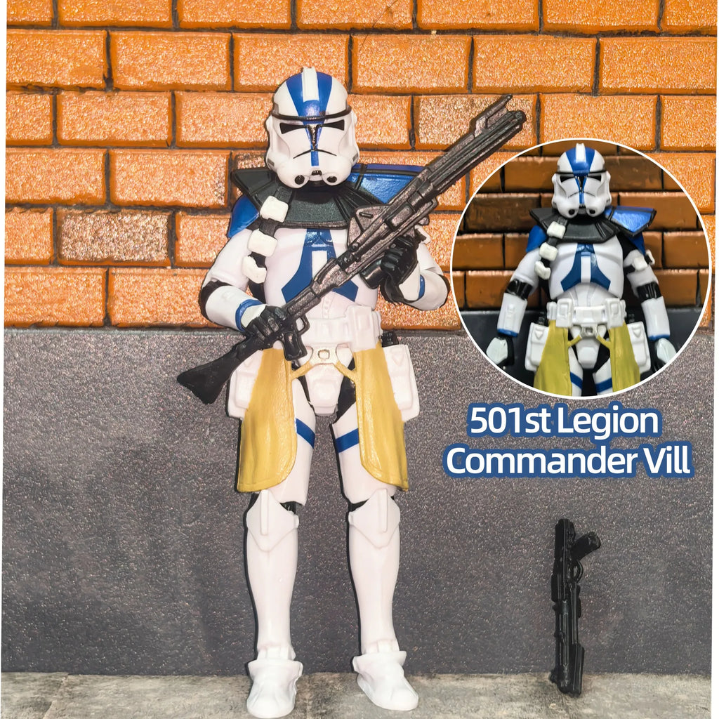Star Wars 3.75 Inch Trooper 1/18 501st 187th Legion  Shock Action Figure REX ARF P1 P2 clone Toys Model Loose