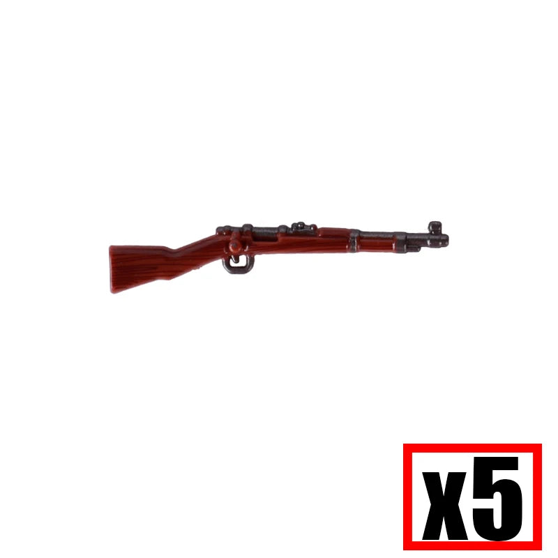 WW2 Military Soldier Accessories Weapons Building Blocks German USA Soviet Gun Mini Models 98k PPSH BAR Bricks Toys Kids Gift