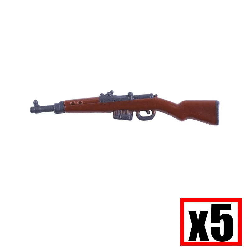 WW2 Military Soldier Accessories Weapons Building Blocks German USA Soviet Gun Mini Models 98k PPSH BAR Bricks Toys Kids Gift