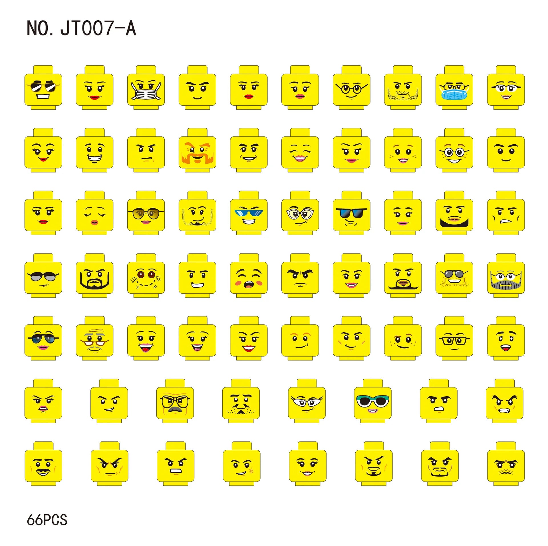 MOC City Expression Series Building Blocks Movie Soldier Figures Injured Hero Man Head Headwear Accessories Halloween Toys Gifts