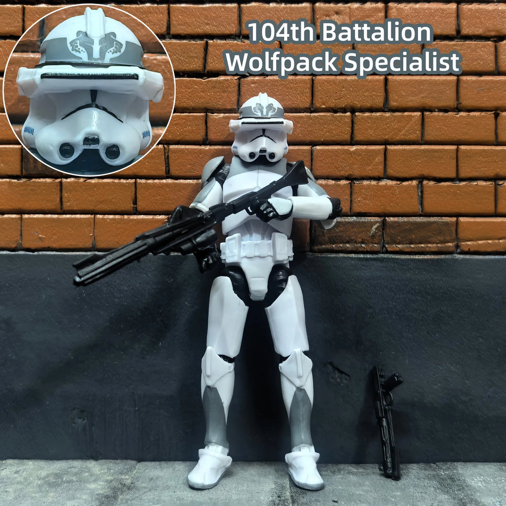 Star Wars 3.75 Inch Trooper 1/18 501st 187th Legion  Shock Action Figure REX ARF P1 P2 clone Toys Model Loose