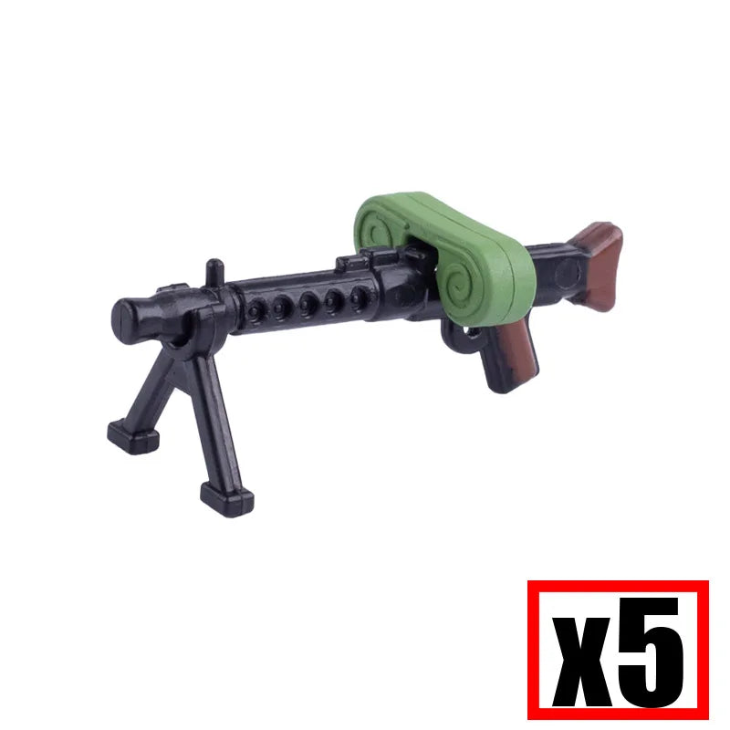 WW2 Military Soldier Accessories Weapons Building Blocks German USA Soviet Gun Mini Models 98k PPSH BAR Bricks Toys Kids Gift