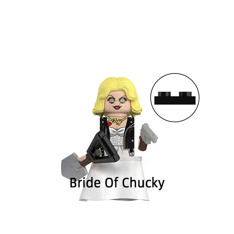 The Chucky Bride Chucky M3gen Nun Ash Terrifier Billy Lily D'Abo Model Blocks MOC Bricks Set Gifts Toys For Children WM6205
