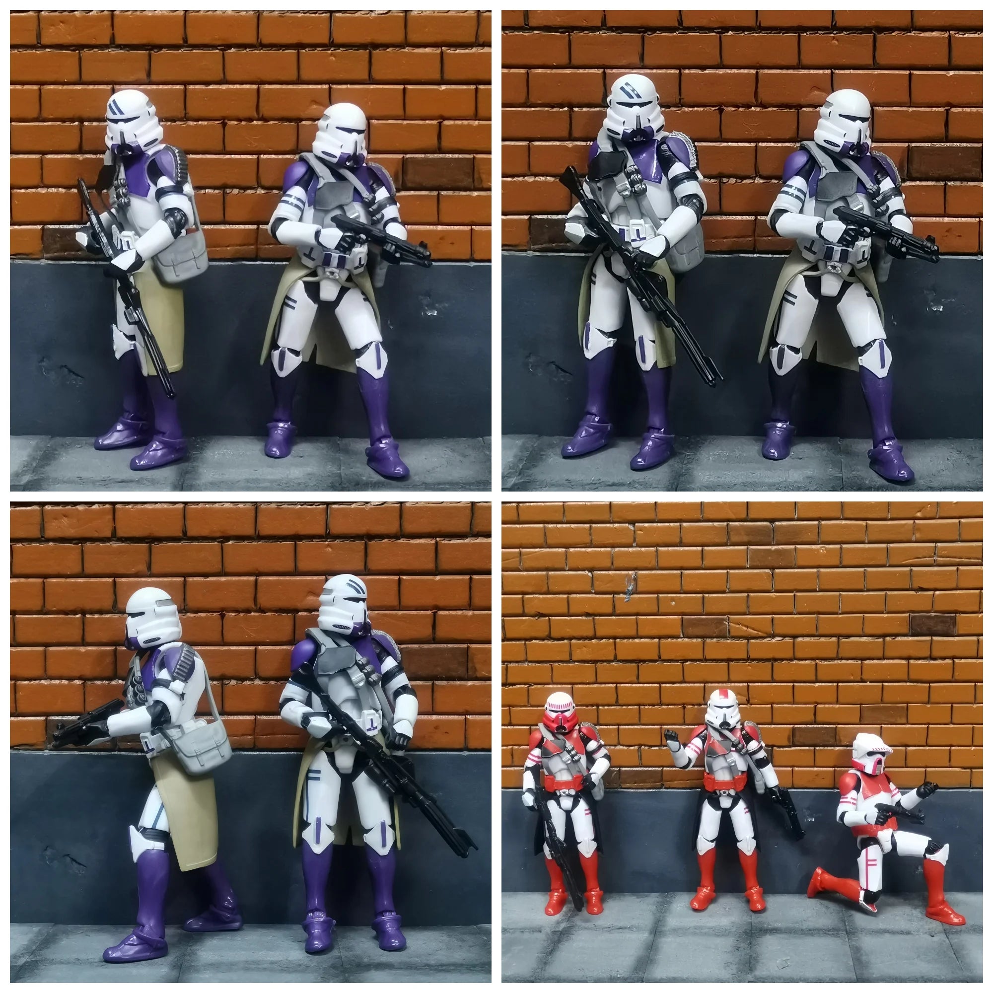 Star Wars 3.75 Inch Trooper 1/18 501st 187th Legion  Shock Action Figure REX ARF P1 P2 clone Toys Model Loose