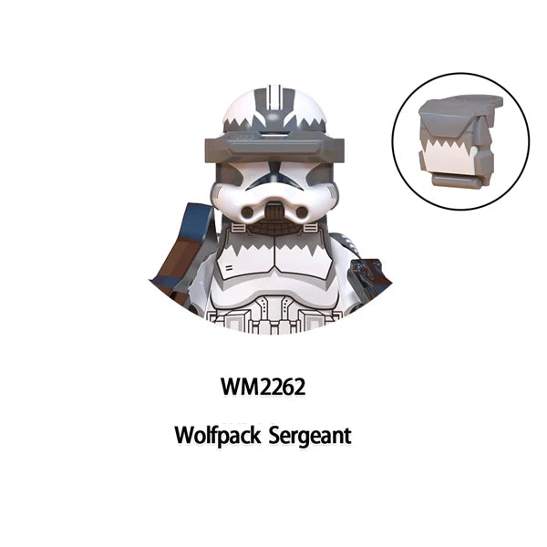 WM6126 Republic Commando Fixer Gregor Scorch Sev Voca Clone Troopers Dogma Building Blocks Bricks Toys WM6124 Hardcase Fives