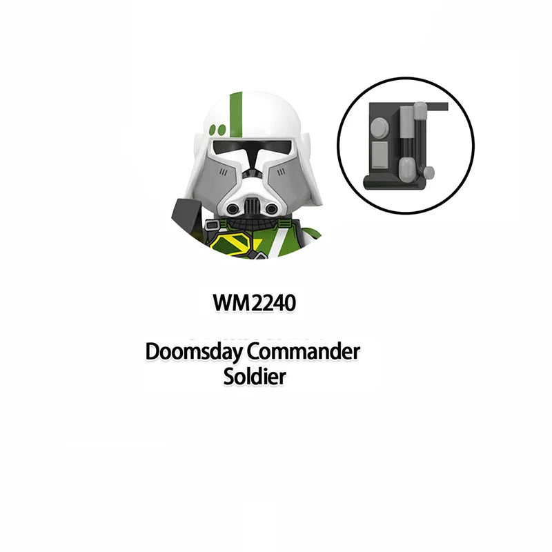 WM6126 Republic Commando Fixer Gregor Scorch Sev Voca Clone Troopers Dogma Building Blocks Bricks Toys WM6124 Hardcase Fives