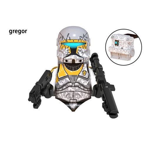WM6126 Republic Commando Fixer Gregor Scorch Sev Voca Clone Troopers Dogma Building Blocks Bricks Toys WM6124 Hardcase Fives