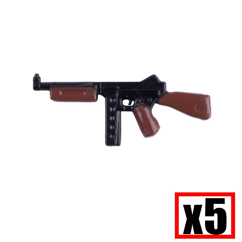 WW2 Military Soldier Accessories Weapons Building Blocks German USA Soviet Gun Mini Models 98k PPSH BAR Bricks Toys Kids Gift