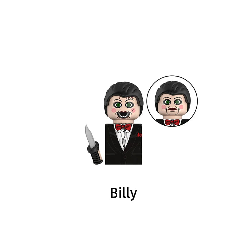 The Chucky Bride Chucky M3gen Nun Ash Terrifier Billy Lily D'Abo Model Blocks MOC Bricks Set Gifts Toys For Children WM6205