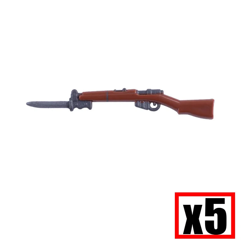 WW2 Military Soldier Accessories Weapons Building Blocks German USA Soviet Gun Mini Models 98k PPSH BAR Bricks Toys Kids Gift