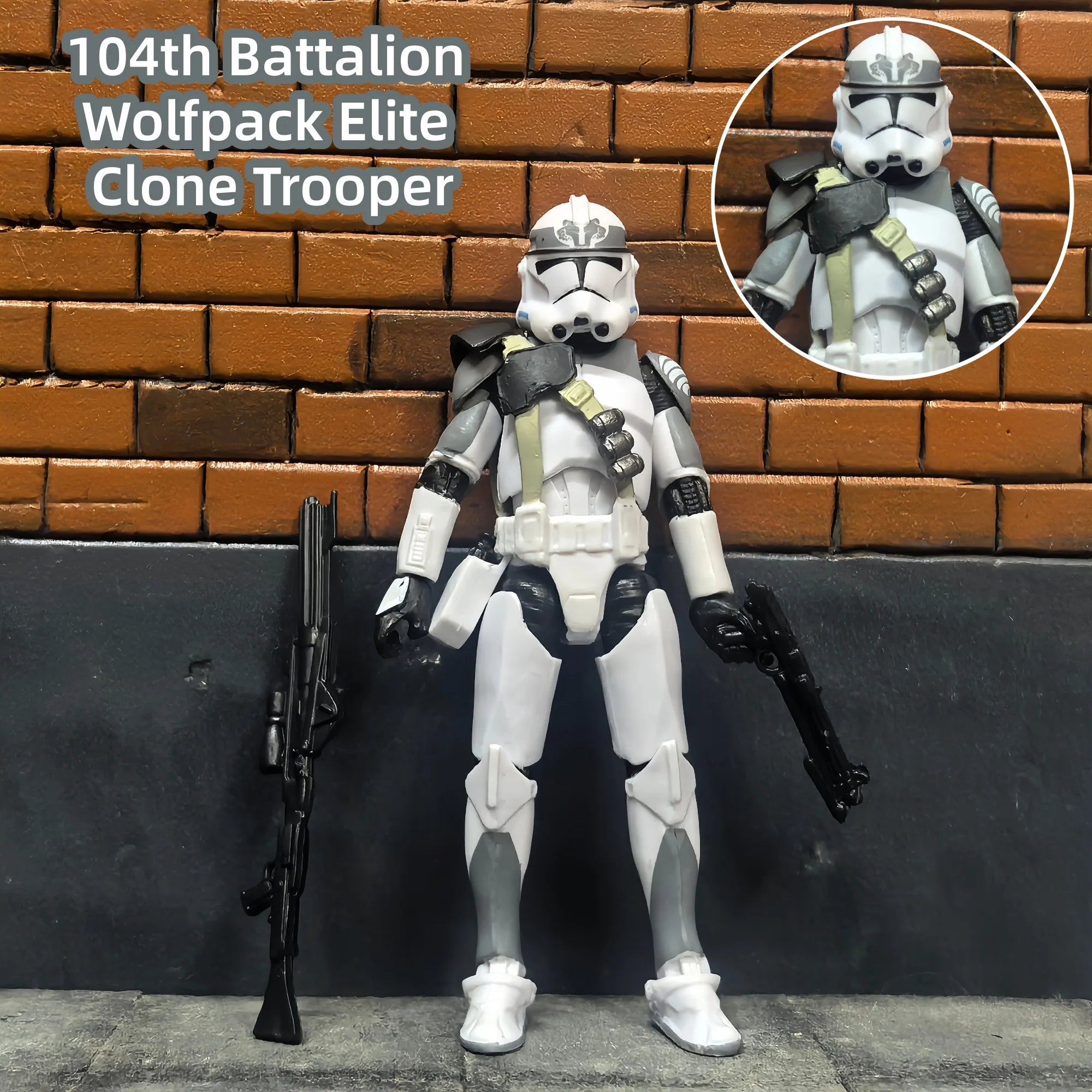 Star Wars 3.75 Inch Trooper 1/18 501st 187th Legion  Shock Action Figure REX ARF P1 P2 clone Toys Model Loose