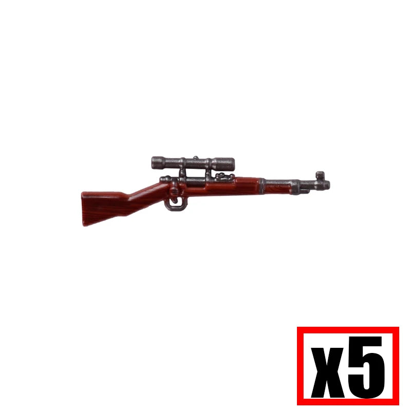 WW2 Military Soldier Accessories Weapons Building Blocks German USA Soviet Gun Mini Models 98k PPSH BAR Bricks Toys Kids Gift