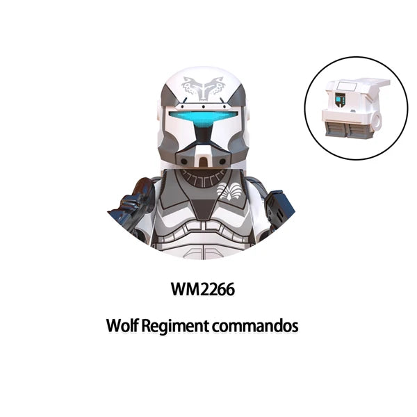 WM6126 Republic Commando Fixer Gregor Scorch Sev Voca Clone Troopers Dogma Building Blocks Bricks Toys WM6124 Hardcase Fives