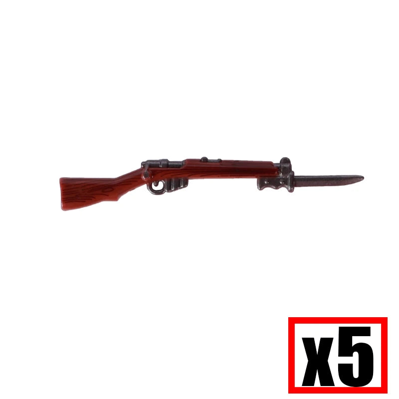 WW2 Military Soldier Accessories Weapons Building Blocks German USA Soviet Gun Mini Models 98k PPSH BAR Bricks Toys Kids Gift