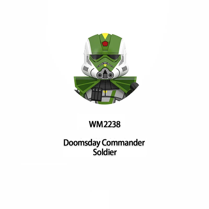 WM6126 Republic Commando Fixer Gregor Scorch Sev Voca Clone Troopers Dogma Building Blocks Bricks Toys WM6124 Hardcase Fives