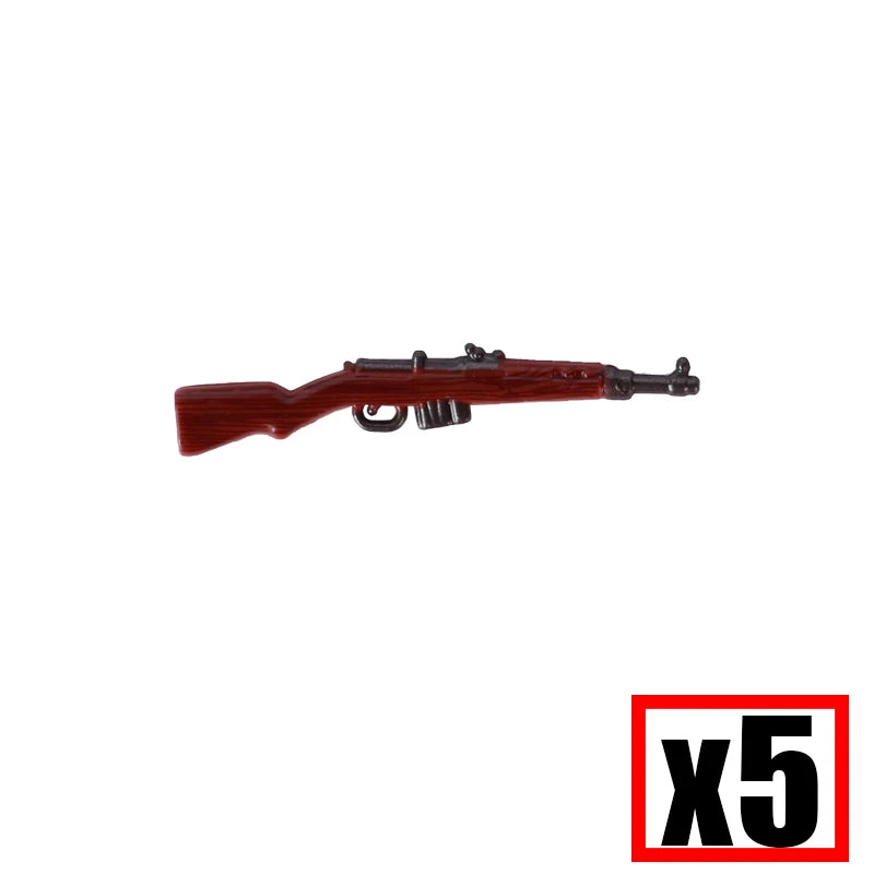 WW2 Military Soldier Accessories Weapons Building Blocks German USA Soviet Gun Mini Models 98k PPSH BAR Bricks Toys Kids Gift