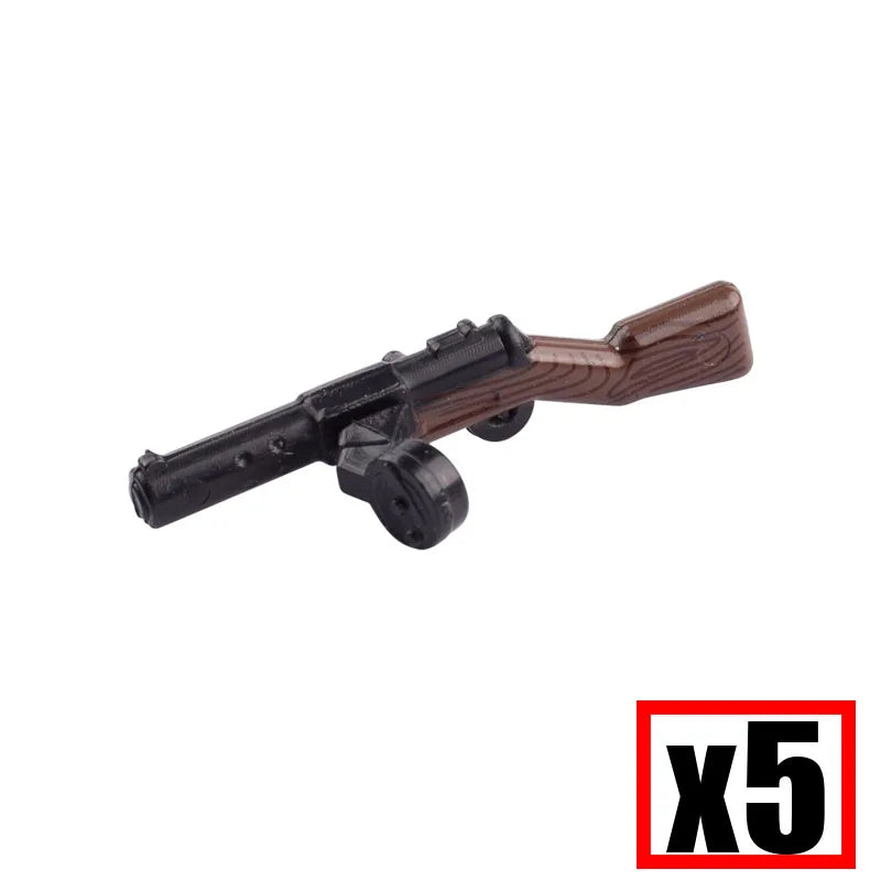 WW2 Military Soldier Accessories Weapons Building Blocks German USA Soviet Gun Mini Models 98k PPSH BAR Bricks Toys Kids Gift