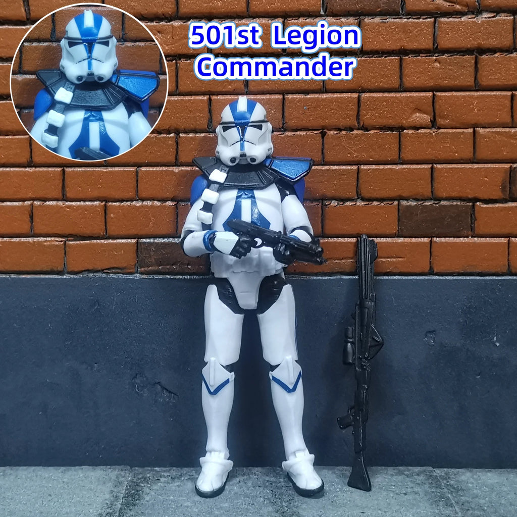 Star Wars 3.75 Inch Trooper 1/18 501st 187th Legion  Shock Action Figure REX ARF P1 P2 clone Toys Model Loose