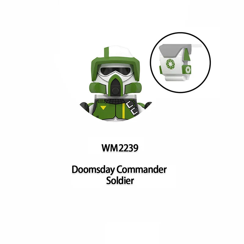 WM6126 Republic Commando Fixer Gregor Scorch Sev Voca Clone Troopers Dogma Building Blocks Bricks Toys WM6124 Hardcase Fives