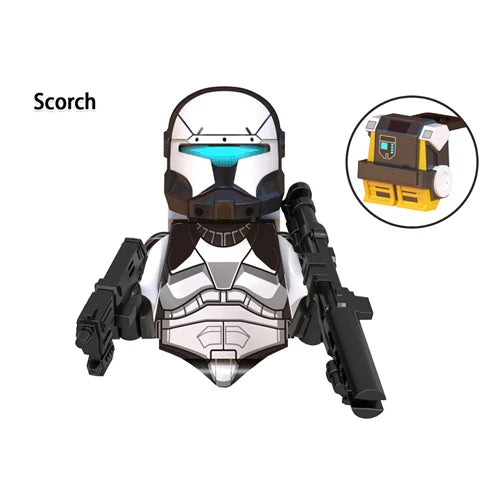 WM6126 Republic Commando Fixer Gregor Scorch Sev Voca Clone Troopers Dogma Building Blocks Bricks Toys WM6124 Hardcase Fives