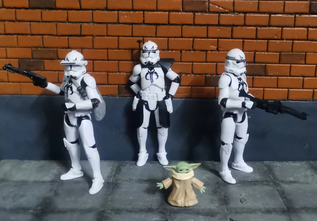 Star Wars 3.75 Inch Trooper 1/18 501st 187th Legion  Shock Action Figure REX ARF P1 P2 clone Toys Model Loose