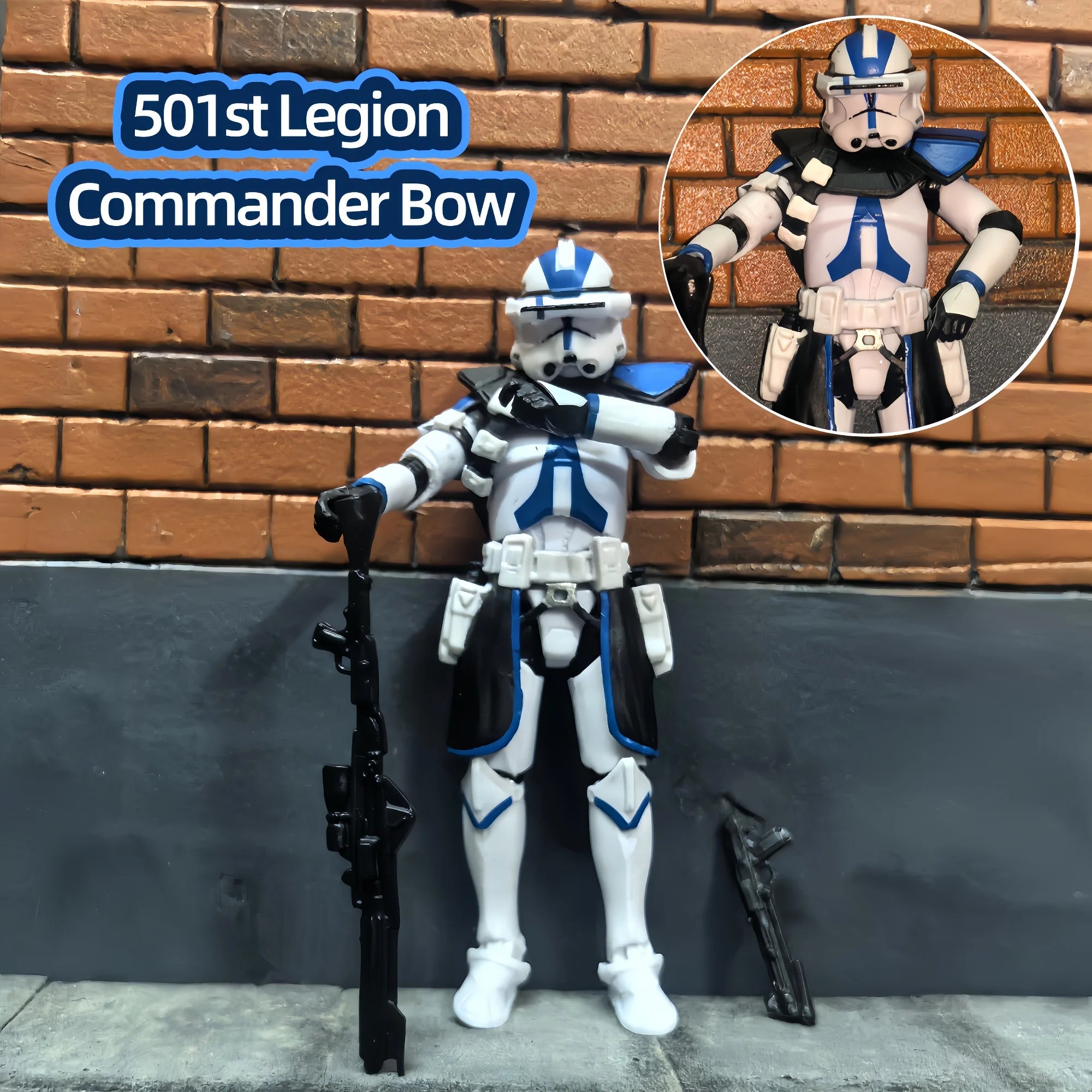 Star Wars 3.75 Inch Trooper 1/18 501st 187th Legion  Shock Action Figure REX ARF P1 P2 clone Toys Model Loose