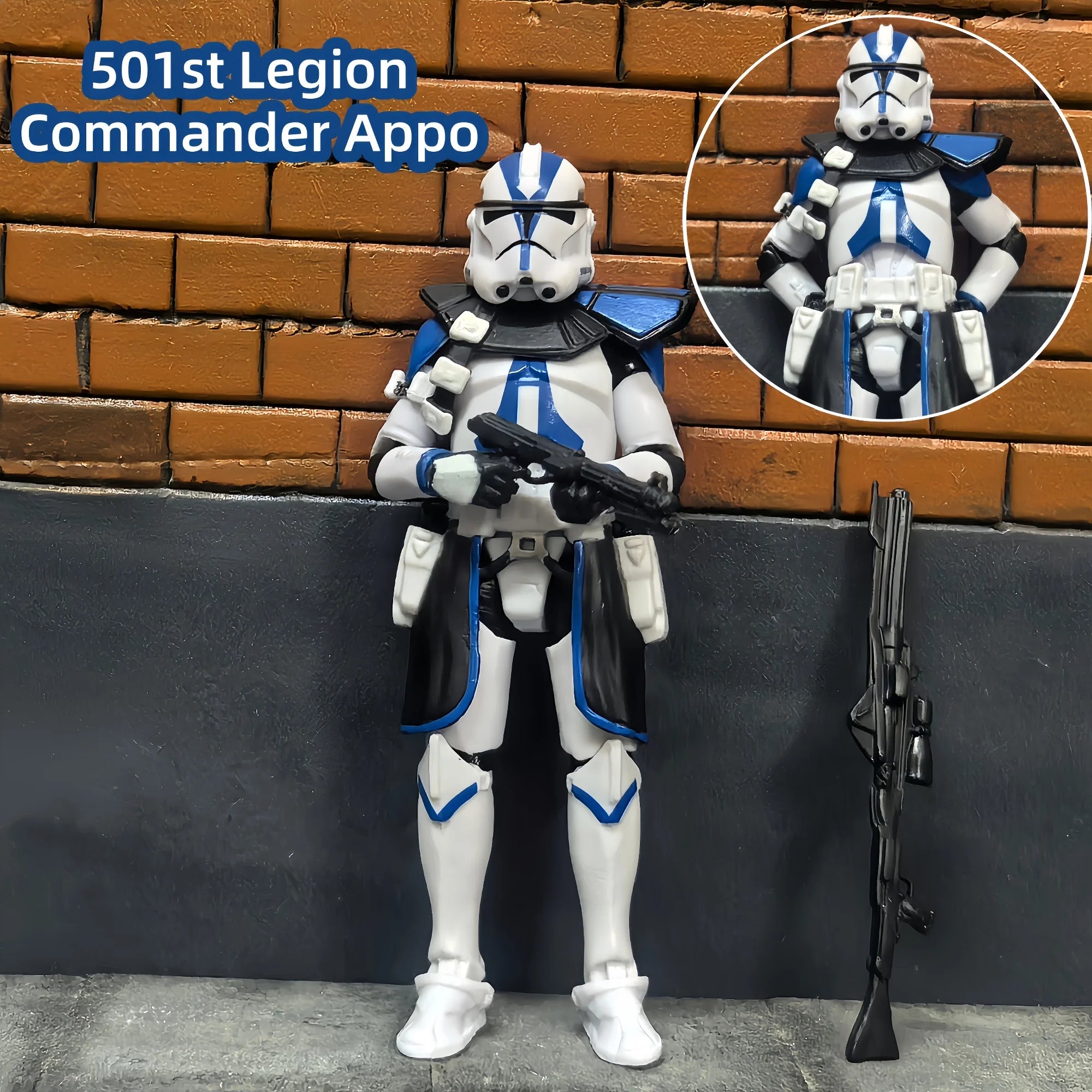 Star Wars 3.75 Inch Trooper 1/18 501st 187th Legion  Shock Action Figure REX ARF P1 P2 clone Toys Model Loose