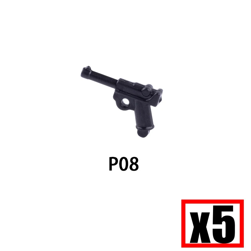 WW2 Military Soldier Accessories Weapons Building Blocks German USA Soviet Gun Mini Models 98k PPSH BAR Bricks Toys Kids Gift