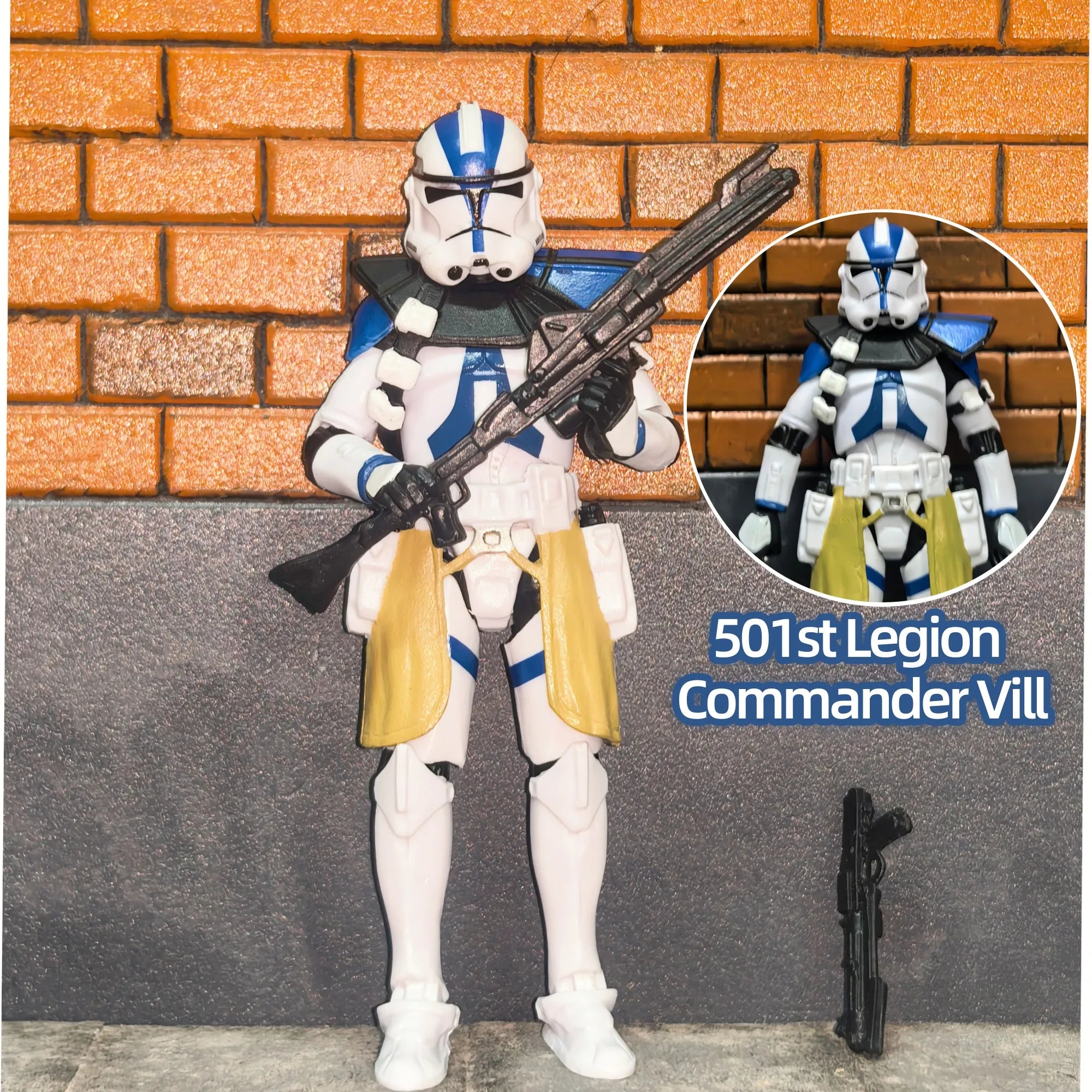 Star Wars 3.75 Inch Trooper 1/18 501st 187th Legion  Shock Action Figure REX ARF P1 P2 clone Toys Model Loose