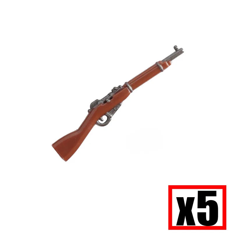 WW2 Military Soldier Accessories Weapons Building Blocks German USA Soviet Gun Mini Models 98k PPSH BAR Bricks Toys Kids Gift