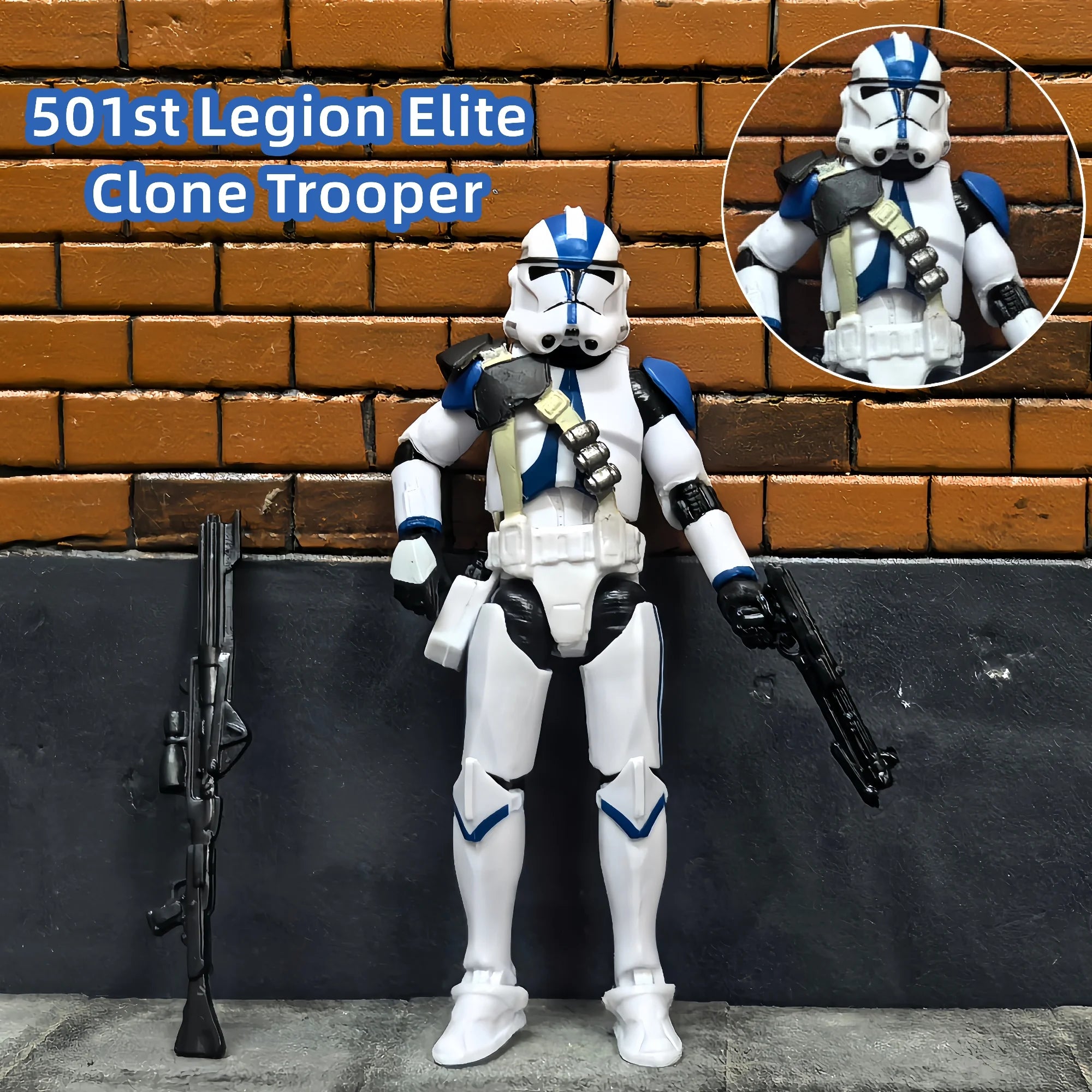 Star Wars 3.75 Inch Trooper 1/18 501st 187th Legion  Shock Action Figure REX ARF P1 P2 clone Toys Model Loose