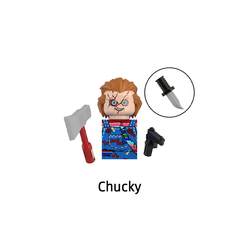 The Chucky Bride Chucky M3gen Nun Ash Terrifier Billy Lily D'Abo Model Blocks MOC Bricks Set Gifts Toys For Children WM6205