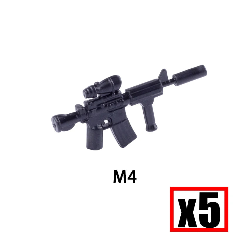 WW2 Military Soldier Accessories Weapons Building Blocks German USA Soviet Gun Mini Models 98k PPSH BAR Bricks Toys Kids Gift