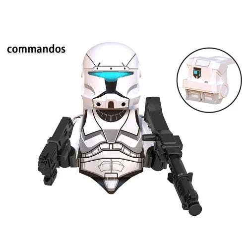 WM6126 Republic Commando Fixer Gregor Scorch Sev Voca Clone Troopers Dogma Building Blocks Bricks Toys WM6124 Hardcase Fives