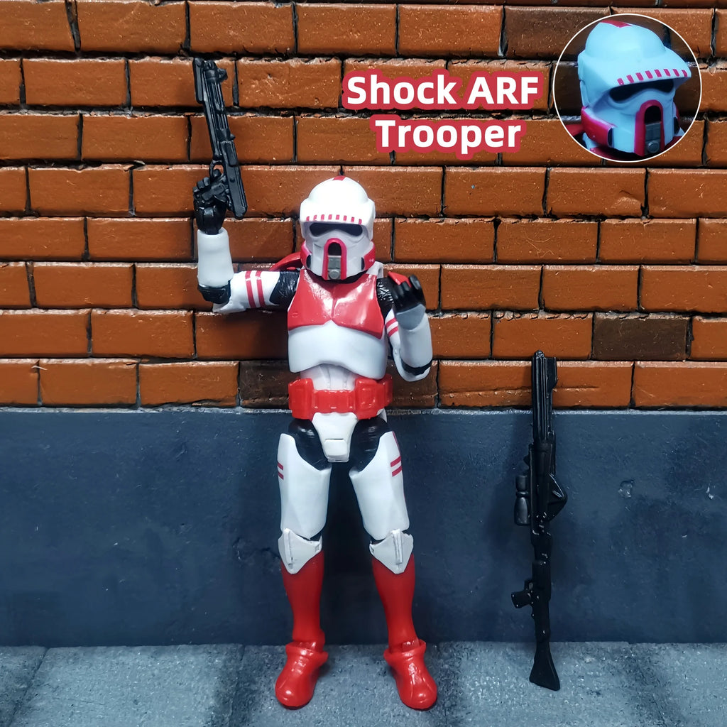 Star Wars 3.75 Inch Trooper 1/18 501st 187th Legion  Shock Action Figure REX ARF P1 P2 clone Toys Model Loose