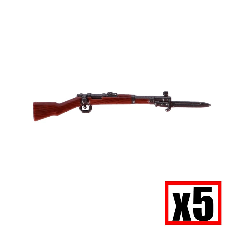 WW2 Military Soldier Accessories Weapons Building Blocks German USA Soviet Gun Mini Models 98k PPSH BAR Bricks Toys Kids Gift