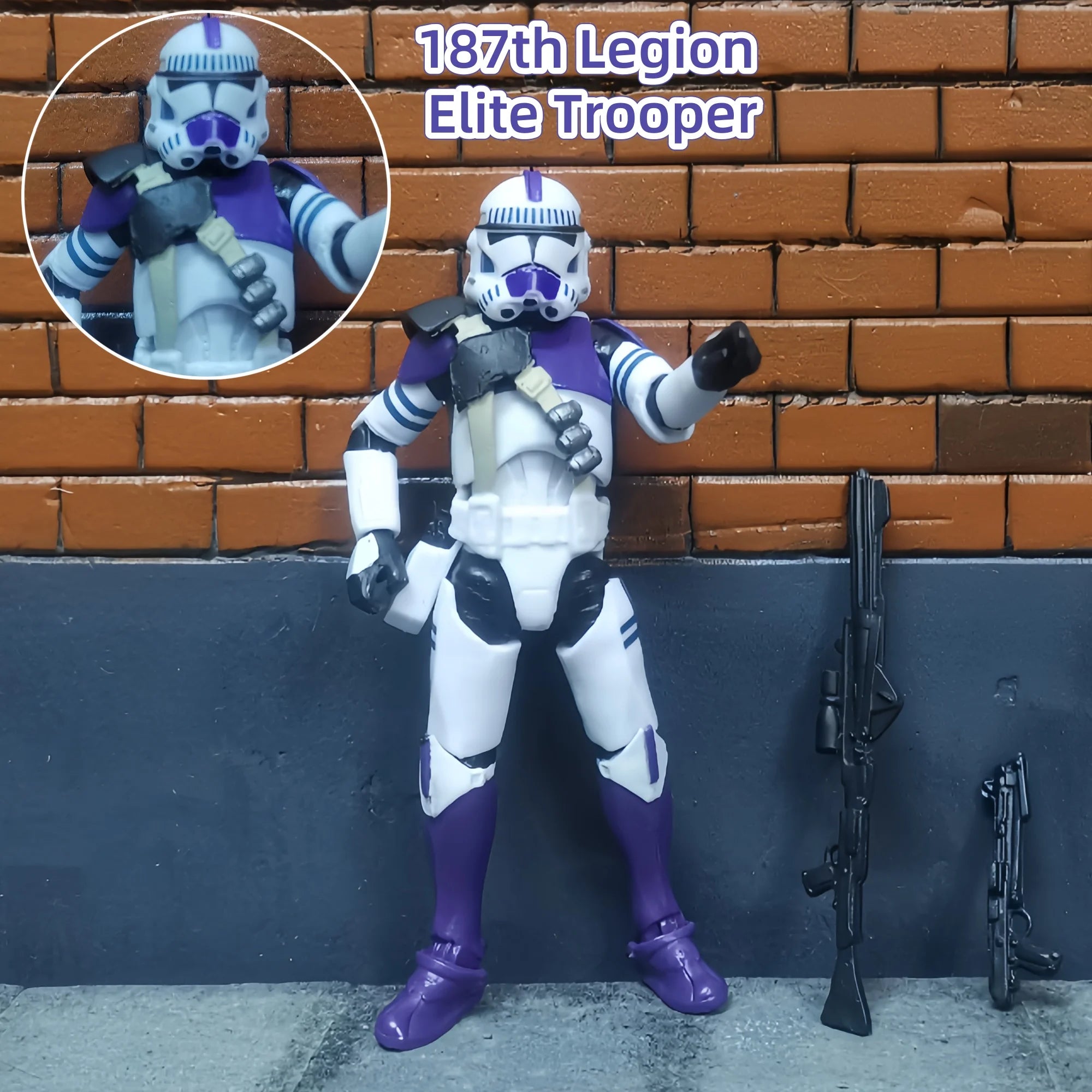 Star Wars 3.75 Inch Trooper 1/18 501st 187th Legion  Shock Action Figure REX ARF P1 P2 clone Toys Model Loose