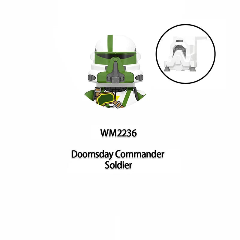 WM6126 Republic Commando Fixer Gregor Scorch Sev Voca Clone Troopers Dogma Building Blocks Bricks Toys WM6124 Hardcase Fives