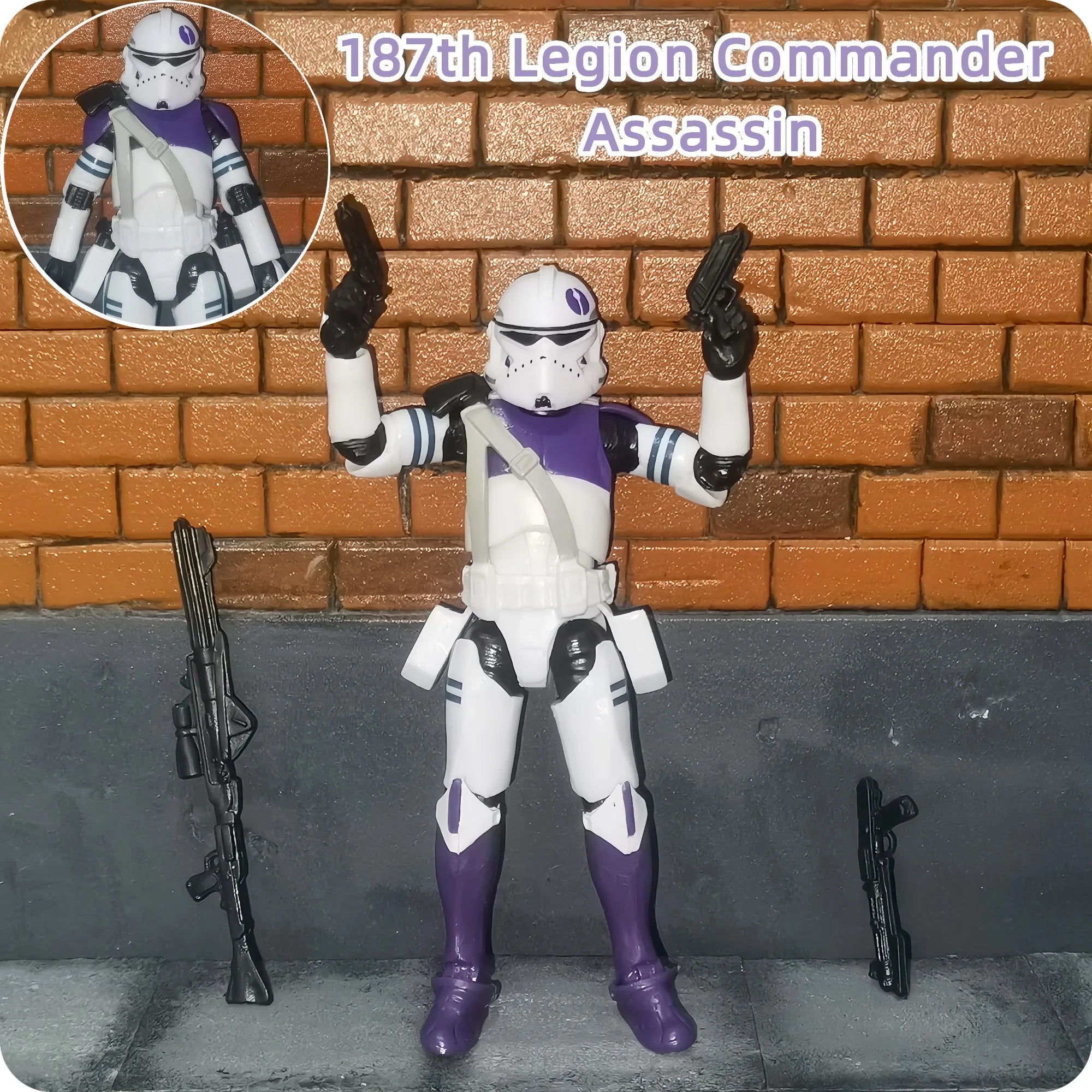 Star Wars 3.75 Inch Trooper 1/18 501st 187th Legion  Shock Action Figure REX ARF P1 P2 clone Toys Model Loose