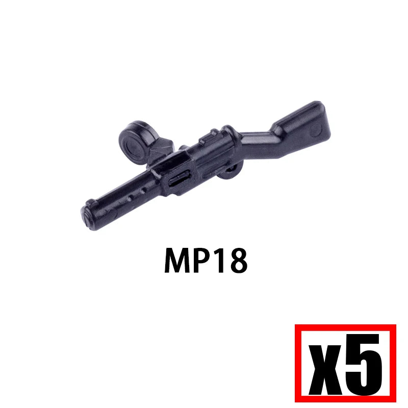 WW2 Military Soldier Accessories Weapons Building Blocks German USA Soviet Gun Mini Models 98k PPSH BAR Bricks Toys Kids Gift