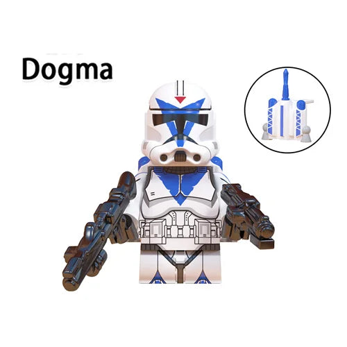 WM6126 Republic Commando Fixer Gregor Scorch Sev Voca Clone Troopers Dogma Building Blocks Bricks Toys WM6124 Hardcase Fives