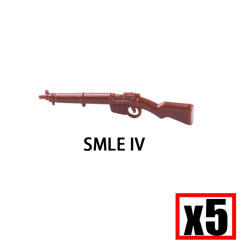 WW2 Military Soldier Accessories Weapons Building Blocks German USA Soviet Gun Mini Models 98k PPSH BAR Bricks Toys Kids Gift