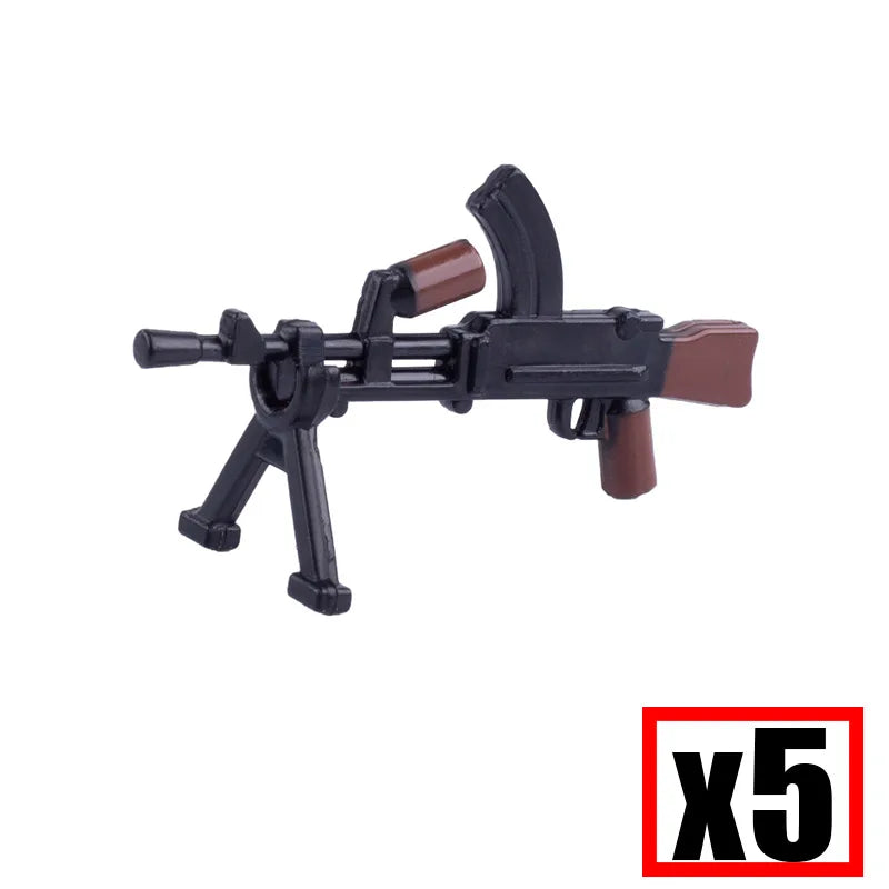 WW2 Military Soldier Accessories Weapons Building Blocks German USA Soviet Gun Mini Models 98k PPSH BAR Bricks Toys Kids Gift