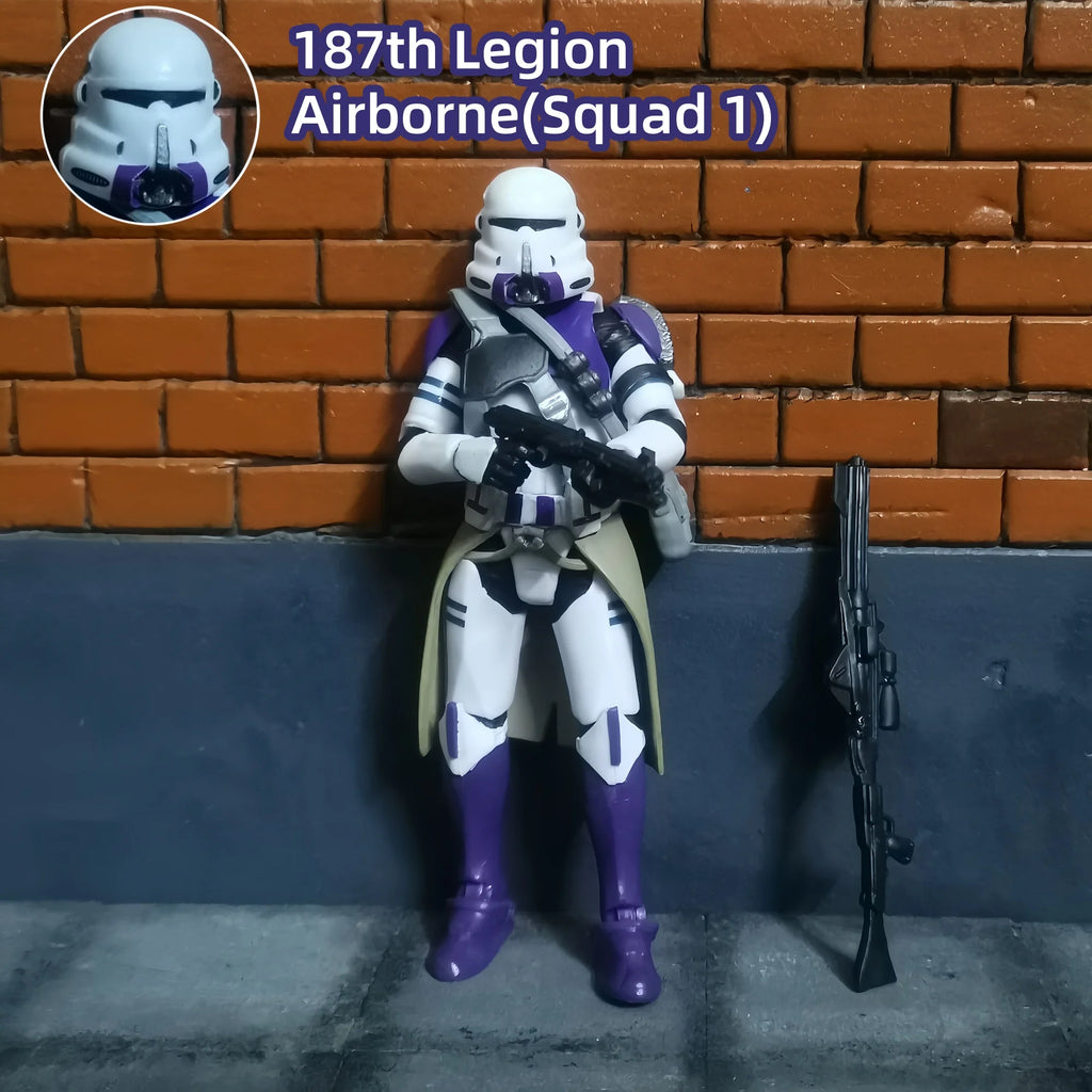 Star Wars 3.75 Inch Trooper 1/18 501st 187th Legion  Shock Action Figure REX ARF P1 P2 clone Toys Model Loose