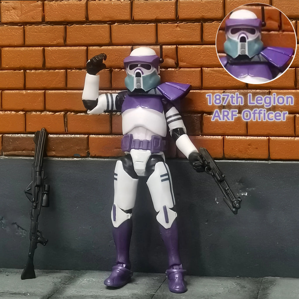 Star Wars 3.75 Inch Trooper 1/18 501st 187th Legion  Shock Action Figure REX ARF P1 P2 clone Toys Model Loose